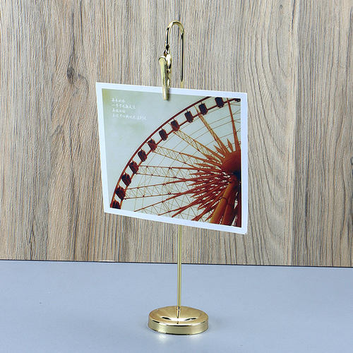 不锈钢留言夹便利贴夹夹子摆件金属桌面装饰简约桌卡牌卡菜牌餐牌