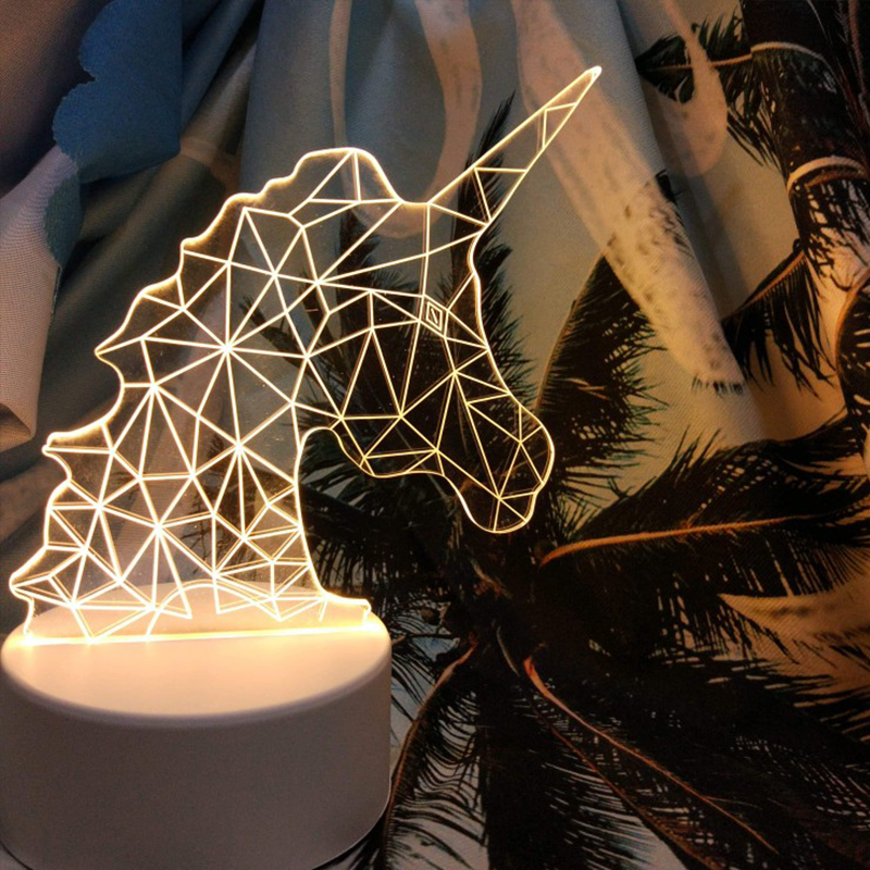 独角兽网红房间小夜灯创意台灯床头灯卧室ins风少女睡眠梦幻浪漫