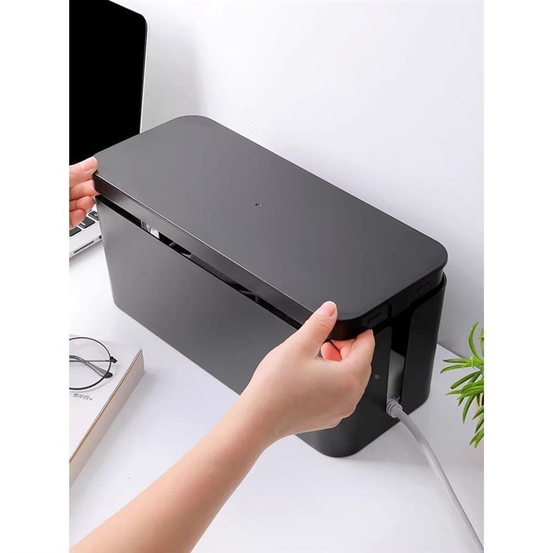 理线器电线收纳盒藏线插座插排拖线板数据线遮挡盒整理集线器