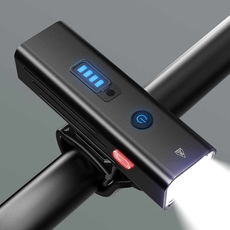 自行车灯前灯充电强光夜间手电筒夜骑骑行装备单车山地车车灯配件