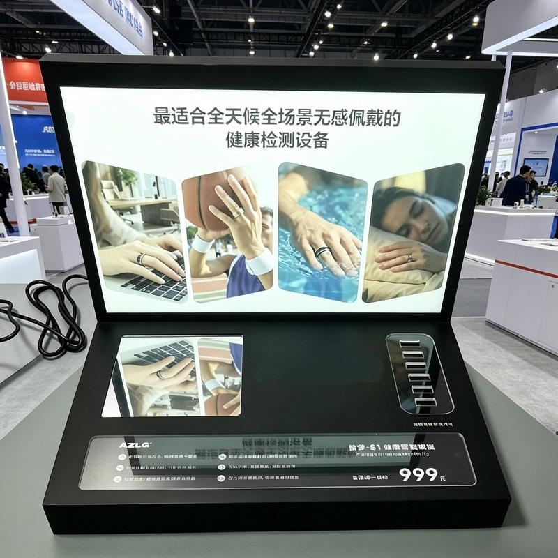 眼镜展示道具化妆品数码产品展示展示柜led压克力带灯展会展示台