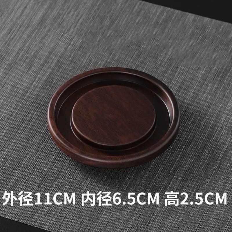 黑檀实木壶承紫砂壶摆放架茶具茶壶展示架子茶宠摆件中式垫托底座