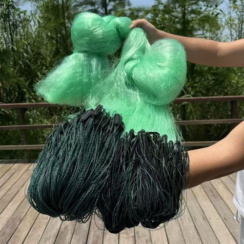 三层渔网粘鱼网50米100米长三层沉网渔网捕鱼加粗丝网白条网鲢鱼