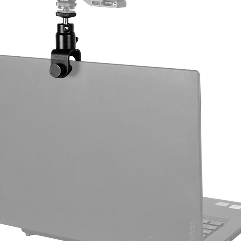 笔记本电脑显示器拓展支架直播视频考研补光灯摄像头固定夹云台夹