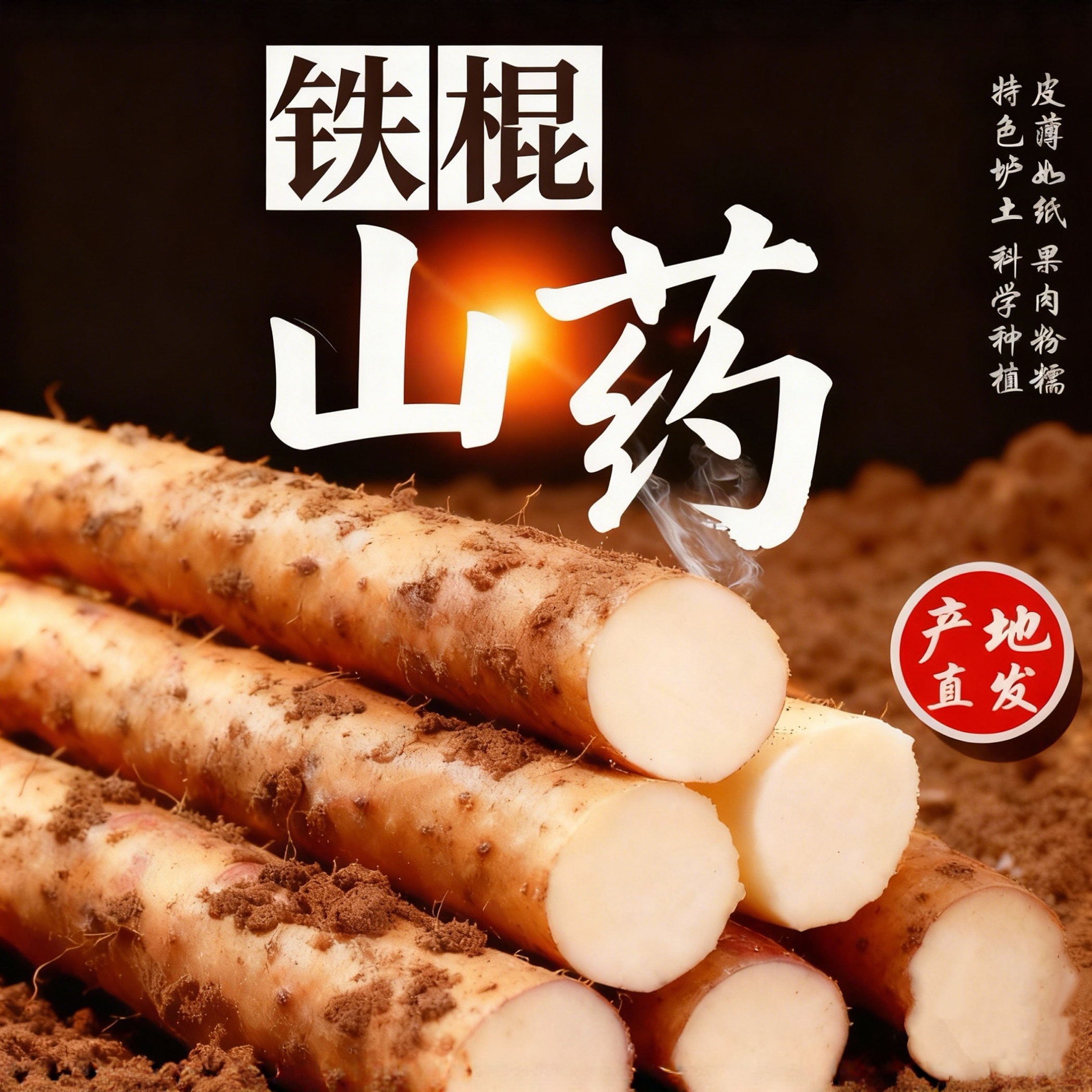 2025现挖现卖新鲜温县垆土铁棍山药好吃粉糯健脾胃特产中药材煲汤