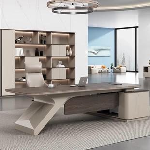 总裁老板办公桌简约现代经理桌椅组合董事长办公室家具办公室大气