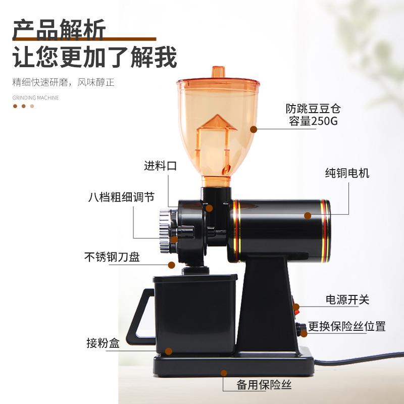 哇噢定制虹吸式半自动咖啡磨豆机小型研磨器家用电动咖啡豆研磨机