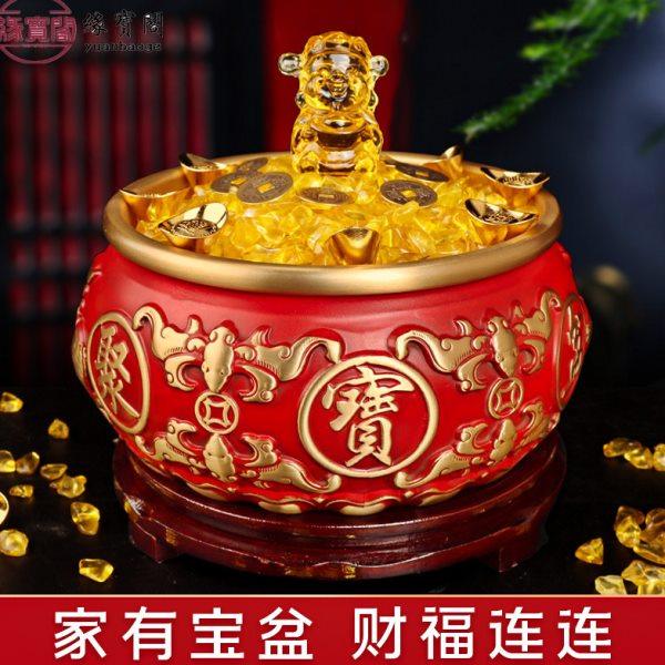 存钱罐聚宝盆铜缸纯铜米缸聚财黄铜器铜盆全铜乔迁之喜家用沈万三,家居饰品,国学摆件,淘宝优惠券,粉丝福利购,淘宝优惠卷