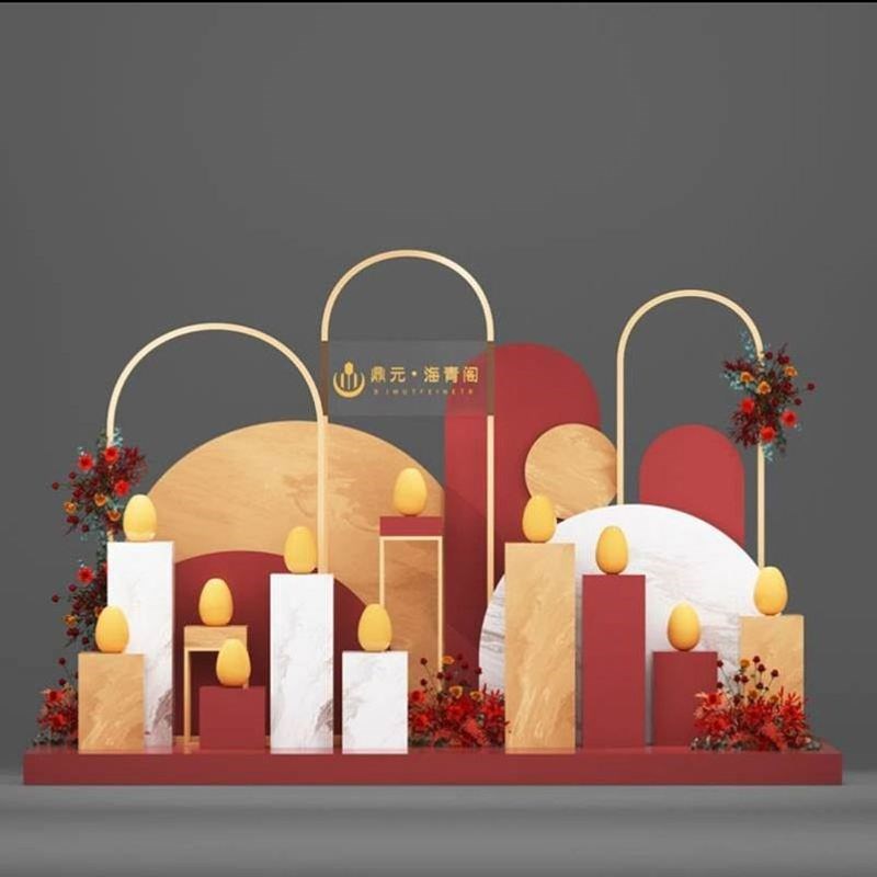 房地产交付场景布置氛围装饰展厅摆件dHp点售楼处户外欢迎回家美