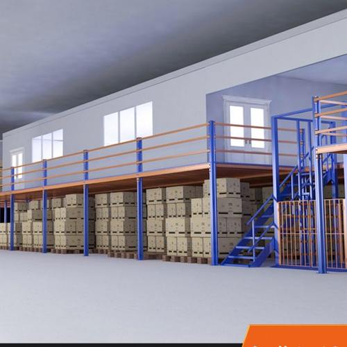 定制大型仓库阁楼货架办公室阁楼库房二层钢平台阁楼平台货架广州