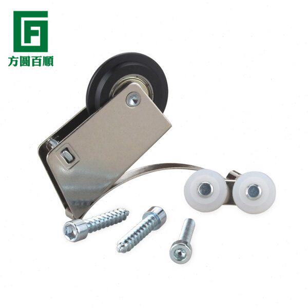 衣柜推拉门滑轮配件轮子移门上下滑轨道不锈钢卫生间滚轮老式趟门