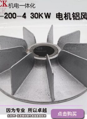 Y2-200-4电机风叶 30KW电机 铝制风叶 内径58mm外径300mm铝风叶