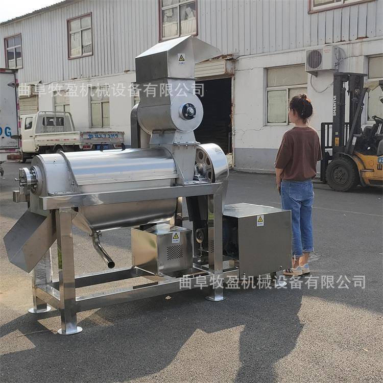 工业水果螺旋榨汁机大型菠萝凤梨破碎榨汁机杨梅樱桃去核打浆机