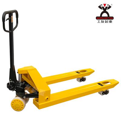 手动叉车5吨液压仓储托盘搬运车重型5000KG高品质槽钢地牛叉车