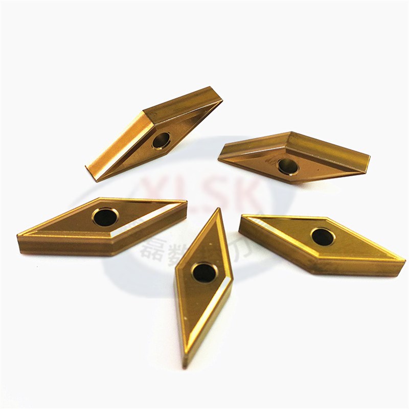 数控刀片35度菱形车刀粒VNMG160404外圆内孔双面刀粒1W60408钢件