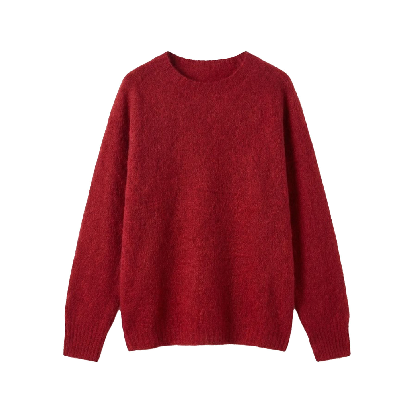 【巴依老爷】圆领毛衣女秋冬加厚百搭显瘦针织衫多色上衣M18-992