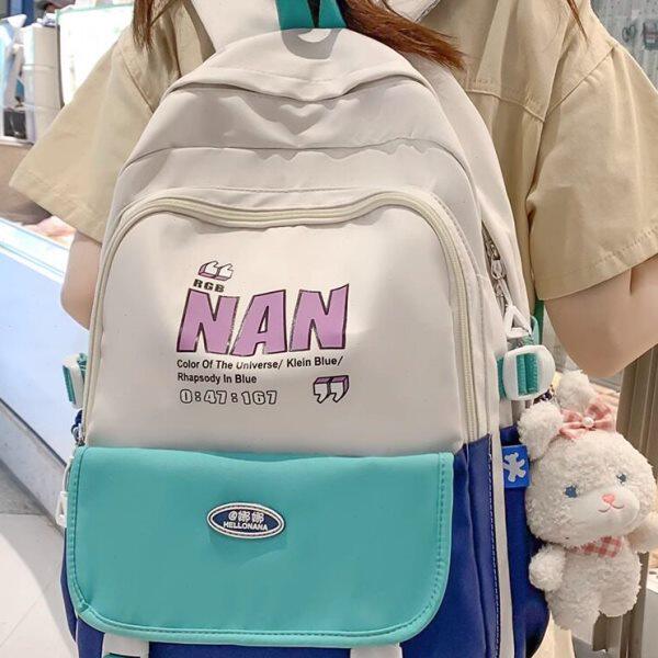 初中女生书包中学生书包女大容量轻便双肩书包初一年级女孩背包好