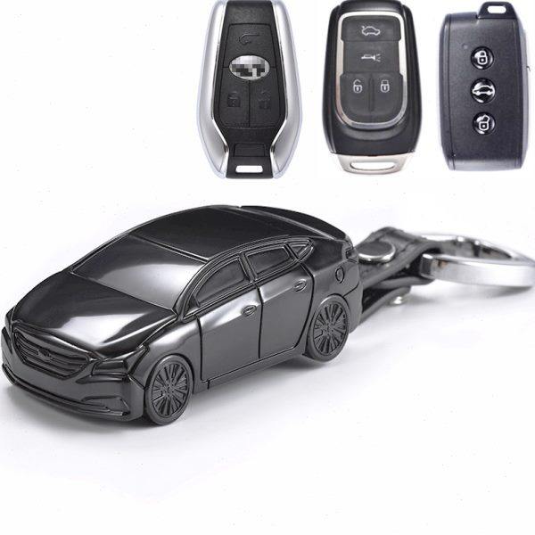 适用东南DX7 V3菱悦V5菱致汽车钥匙保护套简约车模改装模型(现代)