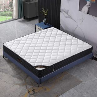 天鹅绒乳胶床垫独立袋装弹簧床垫9分区静音床垫正反两用软硬结合