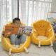 儿童沙发小沙发宝宝幼儿学坐凳阅读角可爱卡通坐椅子飘窗懒人坐墩