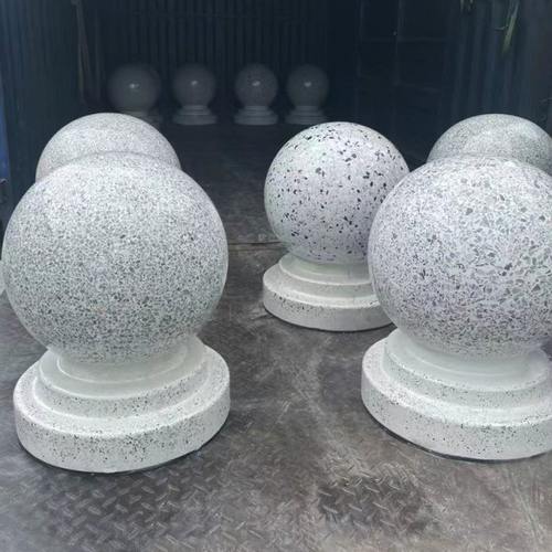 路障阻车防撞石球广场圆球学校阻车石头挡路石柱花岗岩大理石墩子