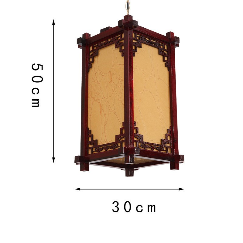 中式餐厅宫灯仿古灯笼户外防水实木茶楼门K头开业装饰古典过道吊
