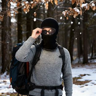 东北防寒帽子加绒加厚骑车一体男女士马虎帽冬季套头帽防风护耳朵