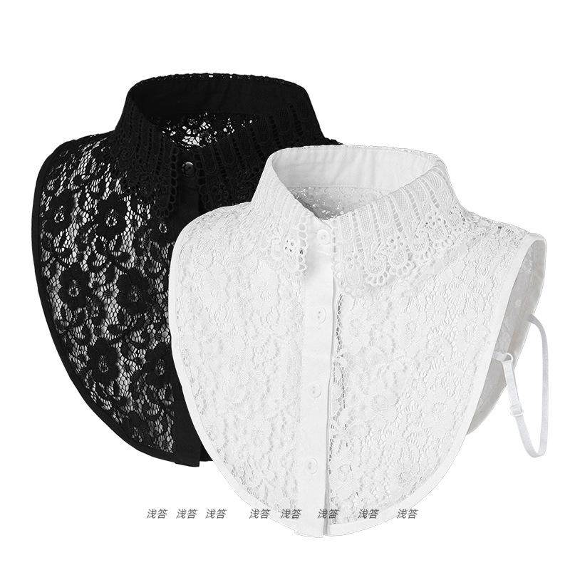 韩国时尚装饰领甜美假领子百搭清新唯美水溶领蕾丝假领子