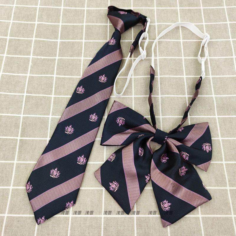 日系JK免打结大号领结女