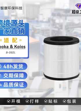 适配Mooka B-D02L/ KOIOS B-D02L/VEWIOR B-D02U空净滤芯配件滤网