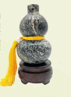 泰山石葫芦天然泰山石原石雕刻原色摆件镇宅补缺角靠山办公室客厅