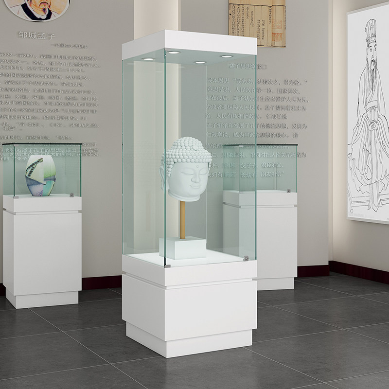 博物馆珠宝柜玻璃柜台古董瓷器柜台展览柜玉器奇石文物展柜摆放柜
