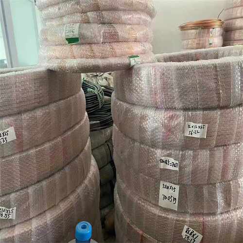 紫铜管R410A空调铜管TP2紫铜盘管T2紫铜直管去磷无缝紫铜管