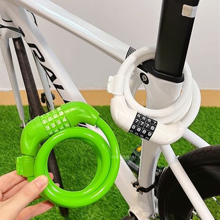 自行车防盗密码锁2025新型高y瞻远瞩山地公路自行车厚长炼锁自行