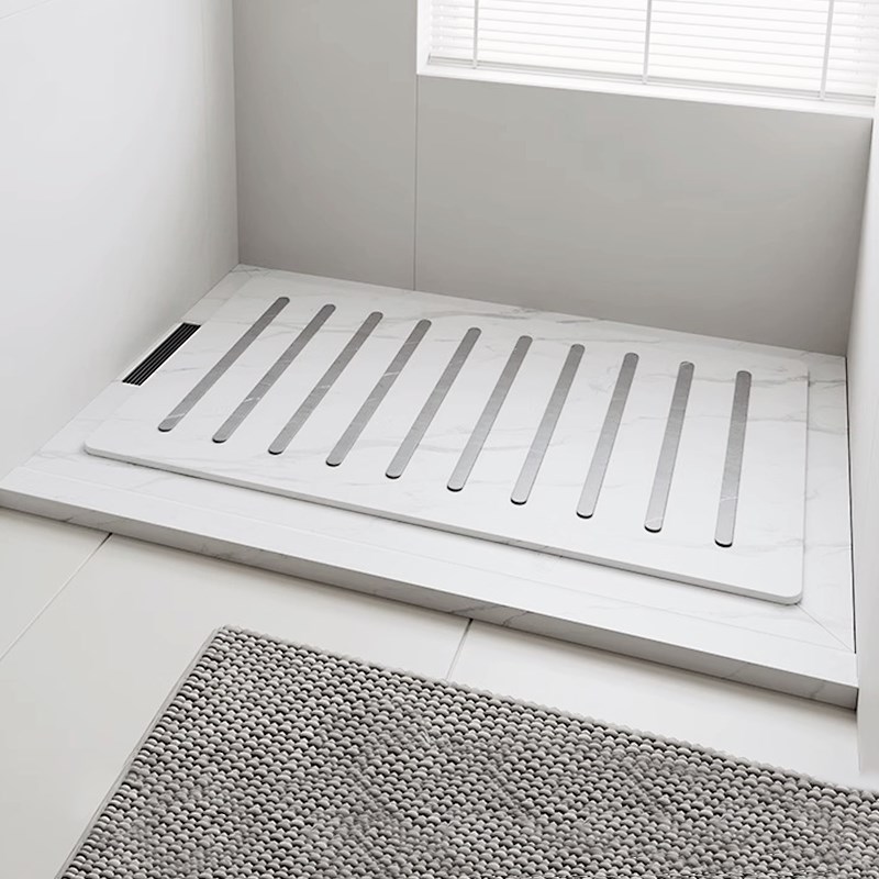 下沉式淋浴房地板石n卫生间防滑地砖淋浴间岩板淋浴踏板浴室防滑