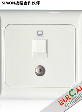 西蒙开关欧典61n系列 电视加信息插座 J60492S