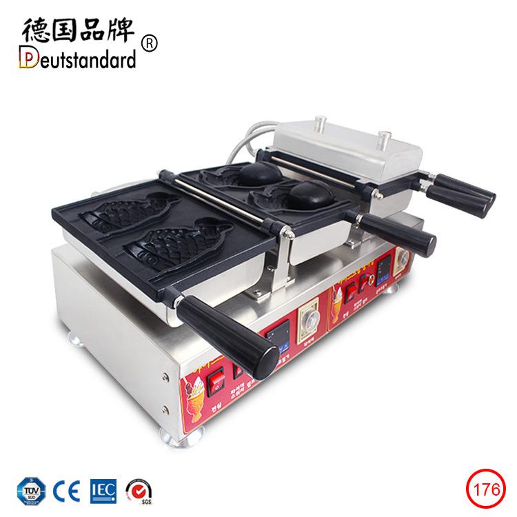 新款数字显示温控韩国冰淇淋鲷鱼烧机/鲷鱼烧雪糕机鲷鱼烧圣代机