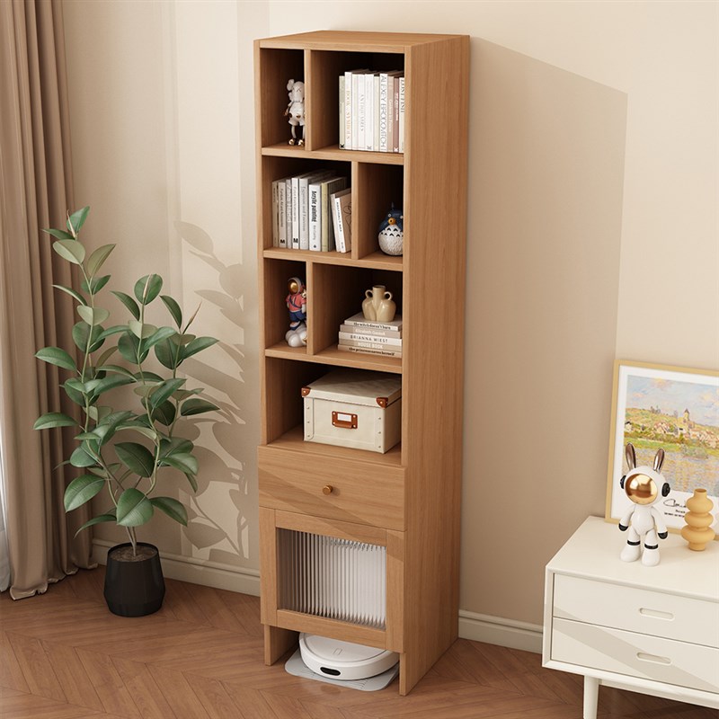 定制扫地机器人餐边柜小户型高柜一体餐厅客厅窄款边柜夹缝收纳柜