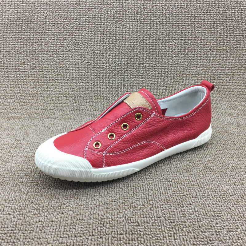 2023新款断码处理真皮女鞋韩版时尚一脚蹬软皮学生透气小白鞋单鞋