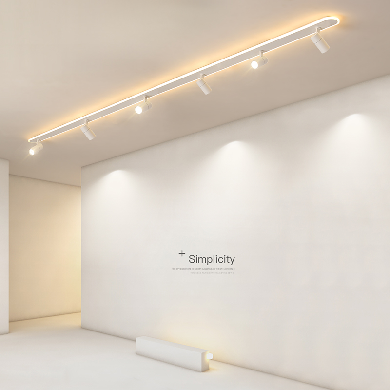 长条射灯加长3米4米轨道灯店铺商用led天花灯明装客厅家用酒店灯
