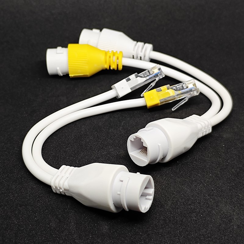 网线分线器网络一分二路由器交换机电脑上网标准POE摄像头分离器