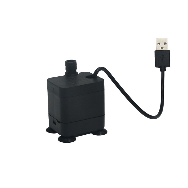 USB小型迷你水泵鱼缸龟缸过滤循环5V微型抽水泵静音潜水低底吸泵