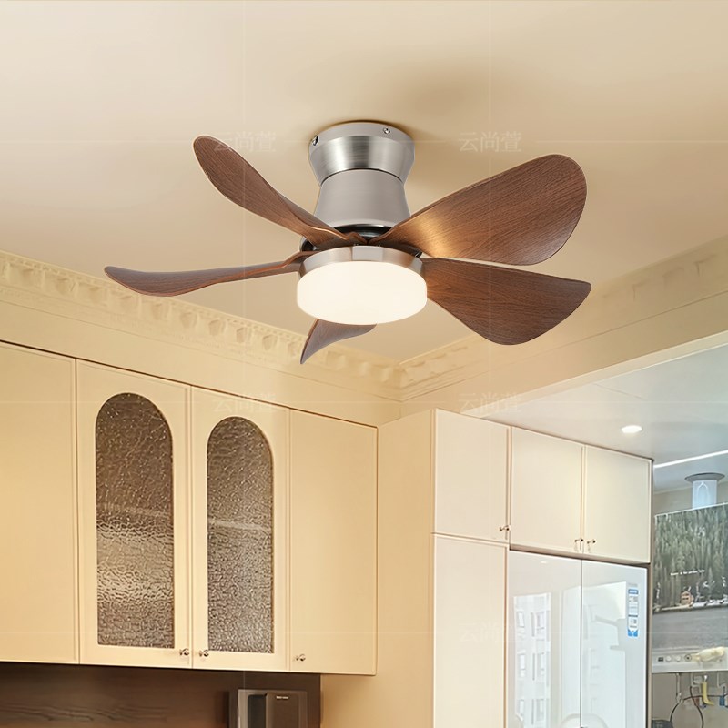 覆古美式饭厅吊扇灯吸顶灯大风力静音卧室吊扇灯设计师款中古主灯