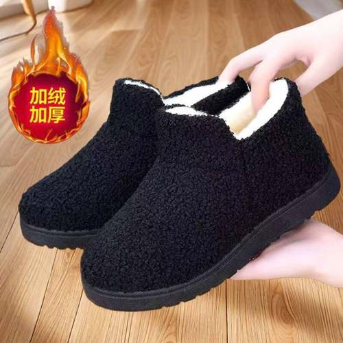 老北京布鞋女鞋棉鞋加绒保暖妈妈鞋防滑中老年棉靴软底雪地靴