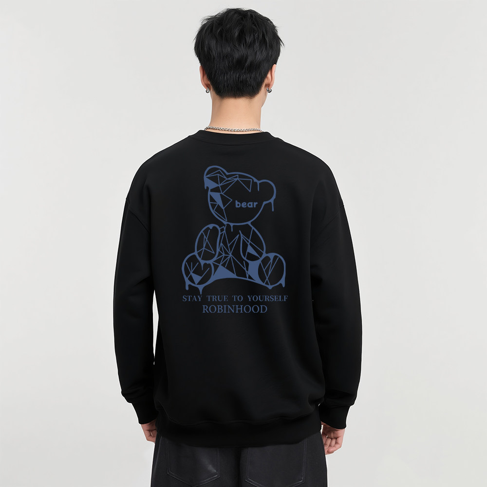 ROBINHOOD/罗宾汉新款卫衣长袖秋季重磅潮流百搭轻奢高级感男装