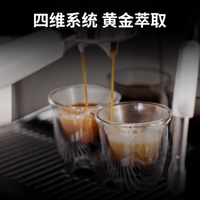 飞利浦双子星咖啡机意式家用小型2218半自动双手柄胶囊研磨一体化