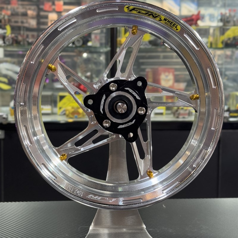 FJN幸运星铸造轮毂10 12寸2.15/2.5j小牛九号极核电动车改装钢圈