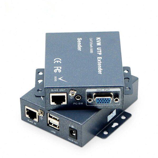 300M USB 2.0 VGA KVM Extender Over CAT5 CAT5e CAT6 RJ45 Cab
