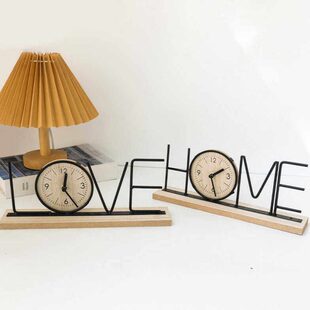 立式 桌面坐式 座钟卧室家用客厅创意静音时钟铁 台式 钟表摆件摆放式