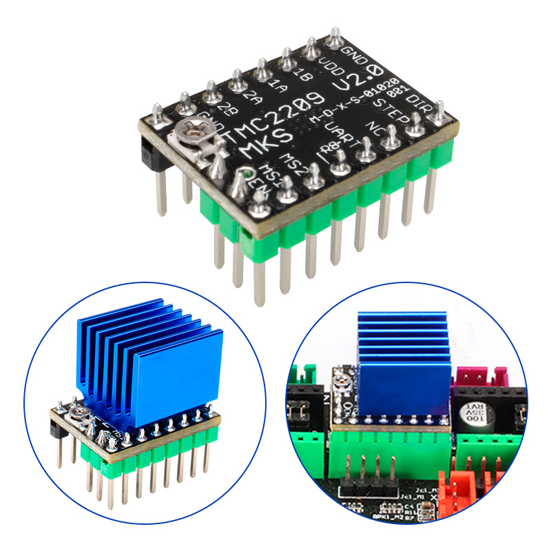 TMC2209静音驱动2208替代A4988步进电机3D打印机配件2225 26模块